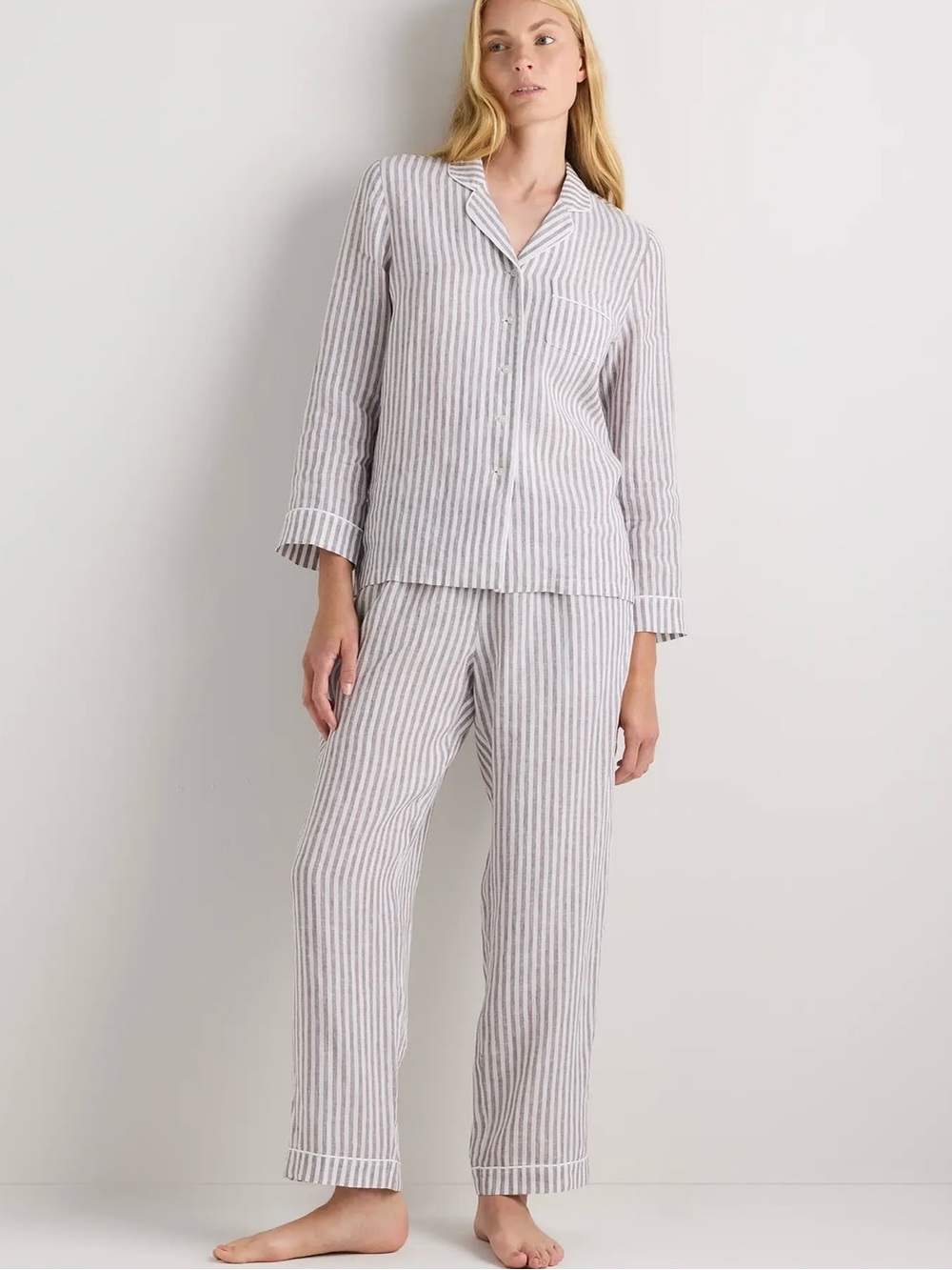 Quince Pin Stripe Matching Pjs